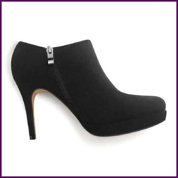 Women's Platform Stiletto Ankle Boots High Heel Winter Dress Shoes - Picture 7 of 8